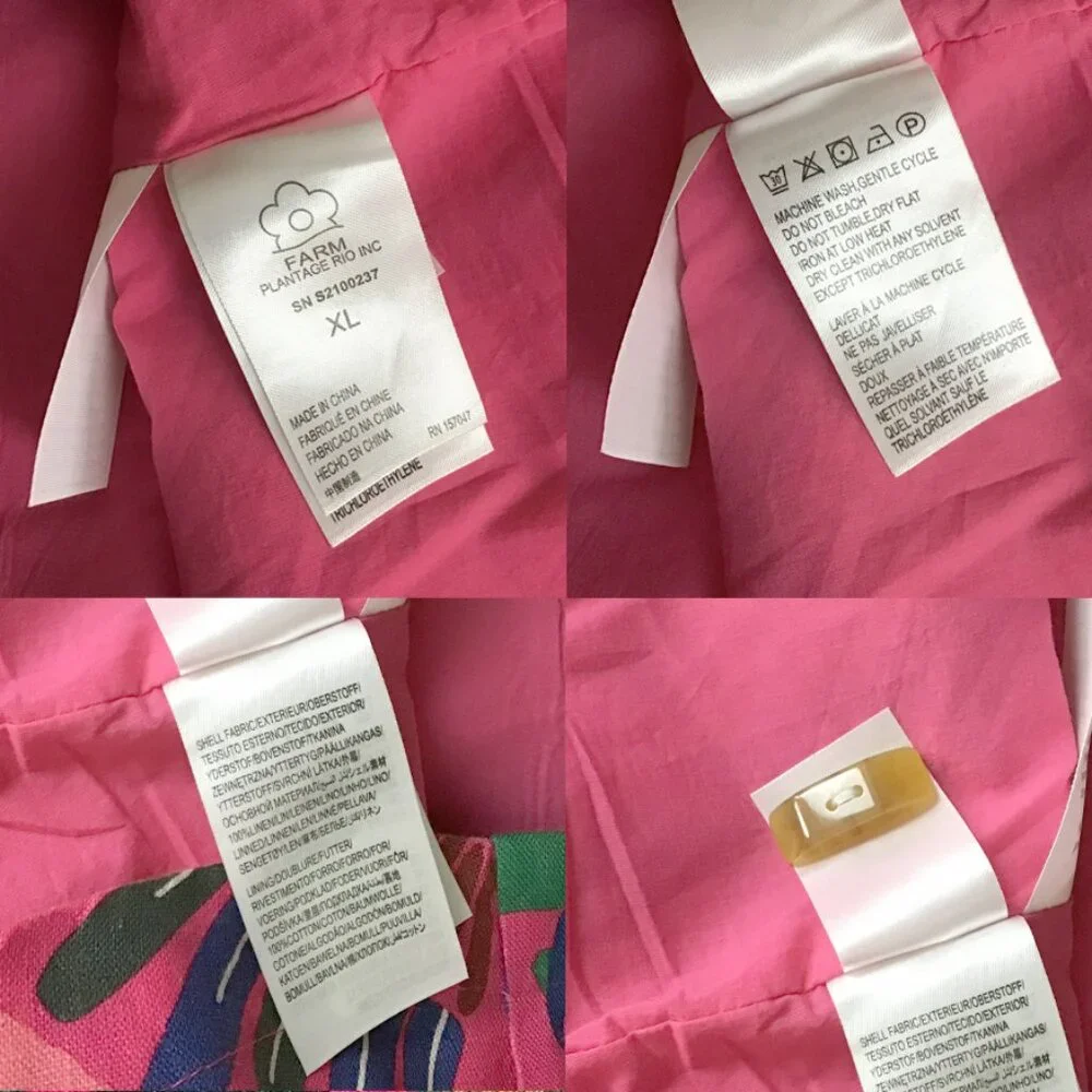 FARM RIO Macaw Side Buttons Mini Dress Multi - Picture 16 of 16